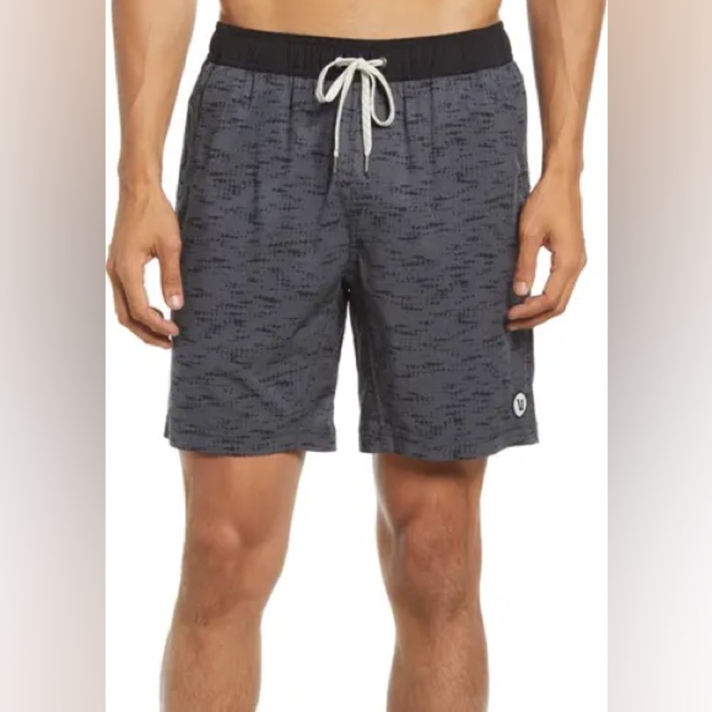 Vuori Men's Heathered Charcoal Athletic Shorts